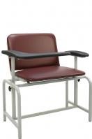 Winco 2575 Padded Blood Drawing Large Bariatric Chair, New, Black