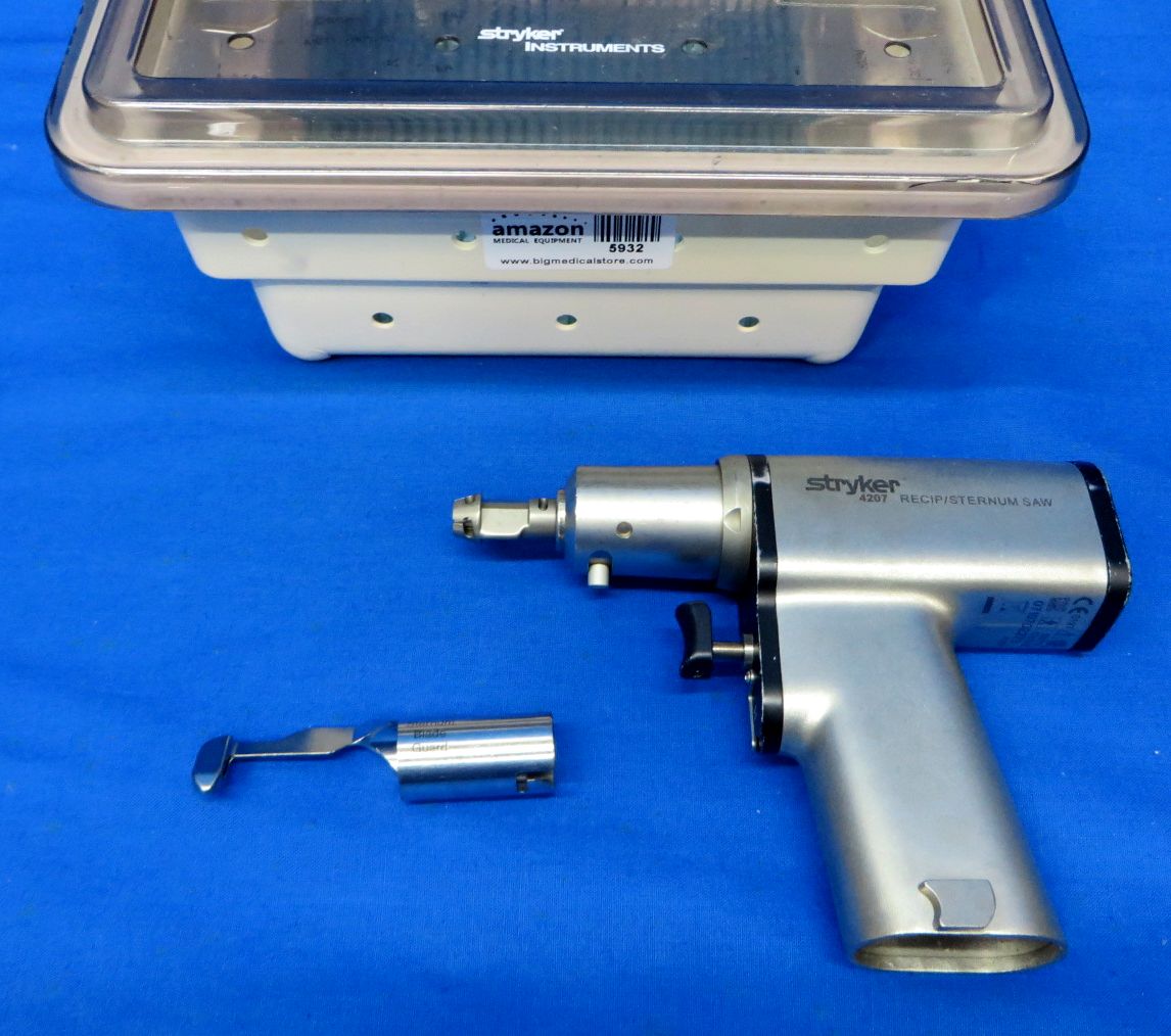 Stryker 4207 Recip/Sternum saw w/ Blade Guard 41078 90 day warranty