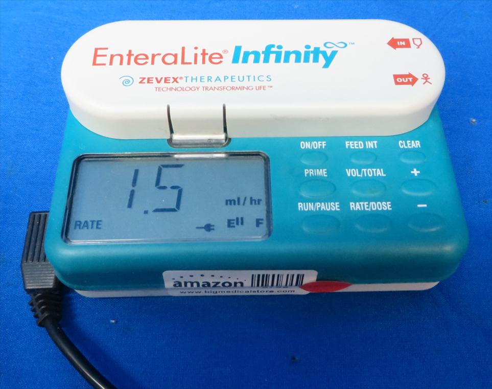 Used Zevex EnteraLite Infinity Enteral Feeding Pump with Charge