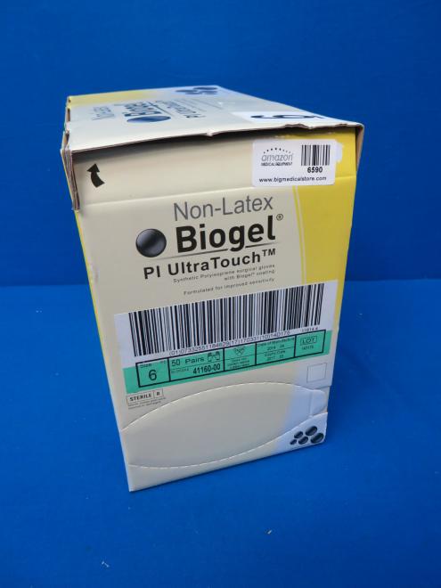 Used Biogel 41160-02 Size 6 50 Pairs Expiry 03/2017 PI Ultra Touch Qty 4