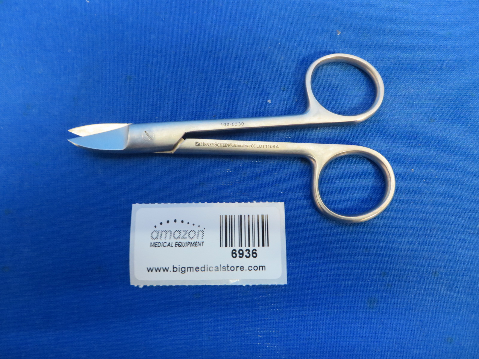 Henry Schein 1006330 Scissors Surgical Crown & Collar Curved 90 Days